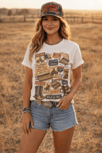 Load image into Gallery viewer, Wild and Free Rodeo Graphic Tee
