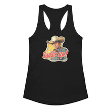 Load image into Gallery viewer, Saddle Up Women’s Fitted Racerback Tank Top
