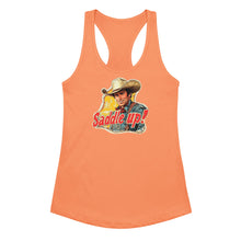 Load image into Gallery viewer, Saddle Up Women’s Fitted Racerback Tank Top
