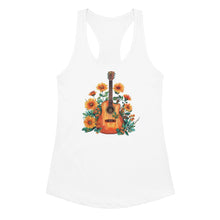 Load image into Gallery viewer, Hippie Guitar Women’s Fitted Racerback Tank Top
