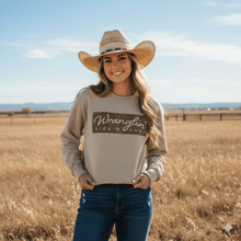 Load image into Gallery viewer, Wranglin Kids &amp; Cows Graphic Sweatshirt
