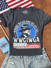 Load image into Gallery viewer, WWG1WGA Unisex Trump Graphic Tee
