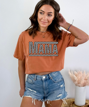 Load image into Gallery viewer, Mama Checkered Tee - Comfort Colors
