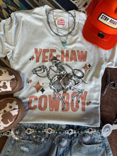 Load image into Gallery viewer, Yee-Haw Skeleton Cowboy Graphic Tee
