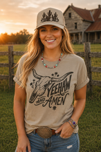 Load image into Gallery viewer, Yeehaw and Amen Longhorn Graphic Tee
