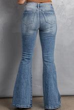 Load image into Gallery viewer, High Waist Flare Jeans with Pockets

