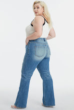 Load image into Gallery viewer, BAYEAS Full Size Ultra High-Waist Gradient Bootcut Jeans
