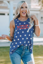 Load image into Gallery viewer, Star Print Round Neck Tank
