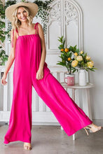 Load image into Gallery viewer, Veveret Pocketed Spaghetti Strap Wide Leg Jumpsuit

