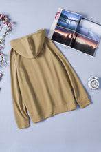 Load image into Gallery viewer, Letter Graphic Hoodie with Kangaroo Pocket
