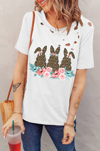Load image into Gallery viewer, Easter Bunny Graphic Distressed Tee Shirt
