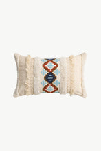Load image into Gallery viewer, Embroidered Fringe Detail Decorative Throw Pillow Case
