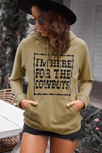 Load image into Gallery viewer, Letter Graphic Hoodie with Kangaroo Pocket
