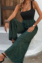 Load image into Gallery viewer, Two-Tone Square Neck Wide Leg Jumpsuit
