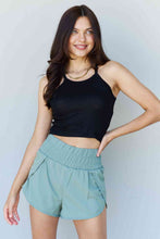 Load image into Gallery viewer, Ninexis Everyday Staple Soft Modal Short Strap Ribbed Tank Top in Black
