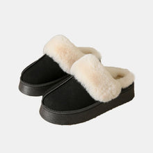 Load image into Gallery viewer, Center-Seam Furry Chunky Platform Slippers
