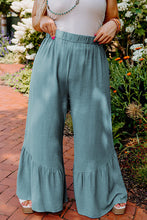 Load image into Gallery viewer, Plus Size Ruffle Hem Wide Leg Pants

