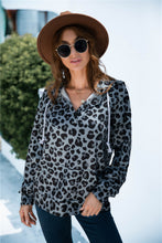 Load image into Gallery viewer, Full Size Printed Quarter-Snap Drop Shoulder Hoodie
