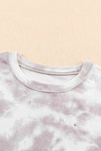 Load image into Gallery viewer, Tie-Dye Round Neck Short Sleeve Tunic Tee
