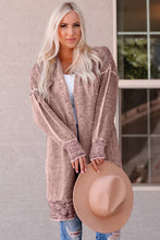 Load image into Gallery viewer, Heathered Open Front Longline Cardigan
