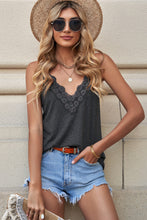 Load image into Gallery viewer, Lace Trim V-Neck Cami Top
