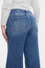 Load image into Gallery viewer, BAYEAS Full Size High Waist Button-Fly Raw Hem Wide Leg Jeans
