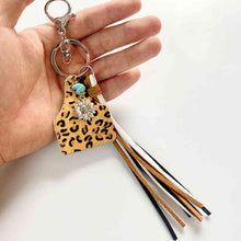 Load image into Gallery viewer, Turquoise Fringe Detail Key Chain
