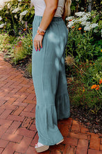 Load image into Gallery viewer, Plus Size Ruffle Hem Wide Leg Pants
