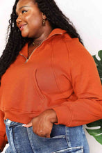 Load image into Gallery viewer, Double Take Half-Zip Long Sleeve Hoodie
