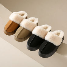 Load image into Gallery viewer, Center-Seam Furry Chunky Platform Slippers
