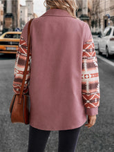 Load image into Gallery viewer, Geometric Collared Neck Buttoned Jacket
