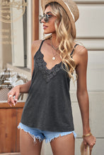 Load image into Gallery viewer, Lace Trim V-Neck Cami Top
