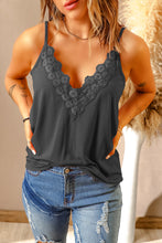 Load image into Gallery viewer, Lace Trim V-Neck Cami Top
