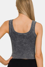 Load image into Gallery viewer, Zenana Washed Scoop Neck Wide Strap Tank
