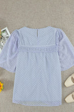 Load image into Gallery viewer, Flutter Sheer Sleeves Babydoll Top
