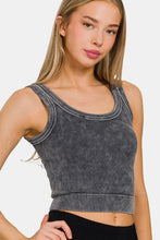 Load image into Gallery viewer, Zenana Washed Scoop Neck Wide Strap Tank
