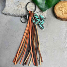 Load image into Gallery viewer, Cactus Keychain with Tassel
