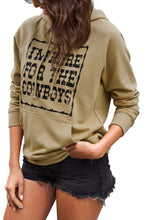 Load image into Gallery viewer, Letter Graphic Hoodie with Kangaroo Pocket
