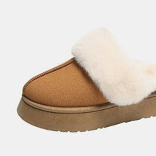 Load image into Gallery viewer, Center-Seam Furry Chunky Platform Slippers
