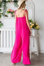 Load image into Gallery viewer, Veveret Pocketed Spaghetti Strap Wide Leg Jumpsuit
