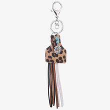 Load image into Gallery viewer, Turquoise Fringe Detail Key Chain
