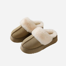 Load image into Gallery viewer, Center-Seam Furry Chunky Platform Slippers
