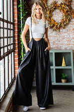 Load image into Gallery viewer, First Love Drawstring Back Spaghetti Strap Wide Leg Overall
