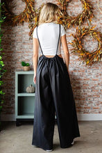 Load image into Gallery viewer, First Love Drawstring Back Spaghetti Strap Wide Leg Overall
