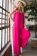 Load image into Gallery viewer, Veveret Pocketed Spaghetti Strap Wide Leg Jumpsuit
