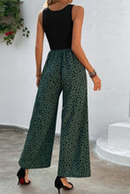 Load image into Gallery viewer, Two-Tone Square Neck Wide Leg Jumpsuit
