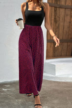 Load image into Gallery viewer, Two-Tone Square Neck Wide Leg Jumpsuit
