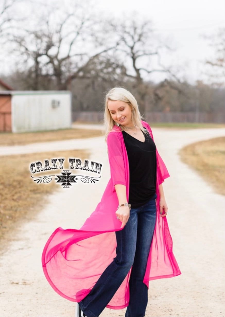 Pink Duster/Kimono Crazy Train