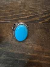 Load image into Gallery viewer, Turquoise Grand Canyon Cactus Stretchy Ring
