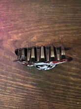 Load image into Gallery viewer, Cowhide Print Cowboy Hat Hair Claw
